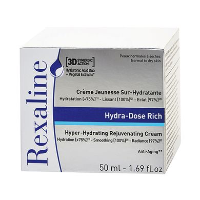 Суперзволожуючий збагачений крем для молодості шкіри Rexaline Hydra-Dose Rich Cream