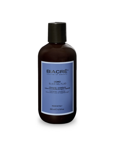 Чёрный гель-флюид для мужчин Biacr&egrave; UOMO BLACK GEL FLUID